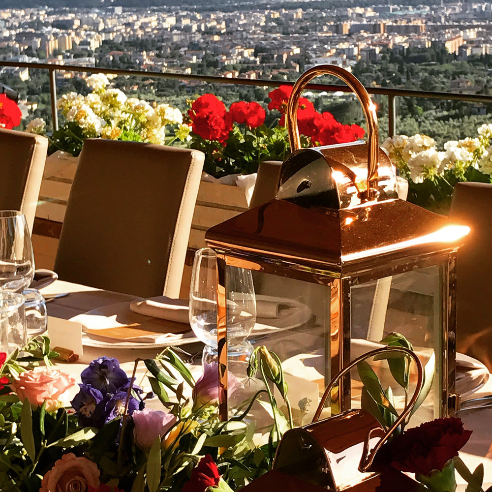 ristorante con terrazza panoramica Firenze